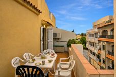 Apartment in Alcocebre / Alcossebre -  Playa Cargador - Atico con terraza y piscina