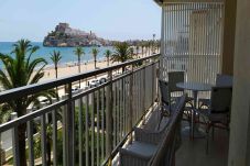 terrasse avec vue mer à peniscola vacances